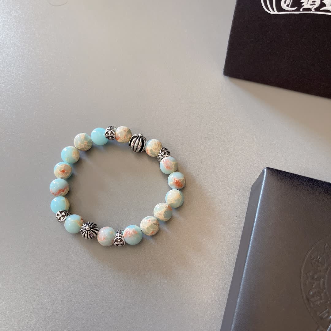 Chrome Hearts Chromecrafts Blue Opal Bracelet
